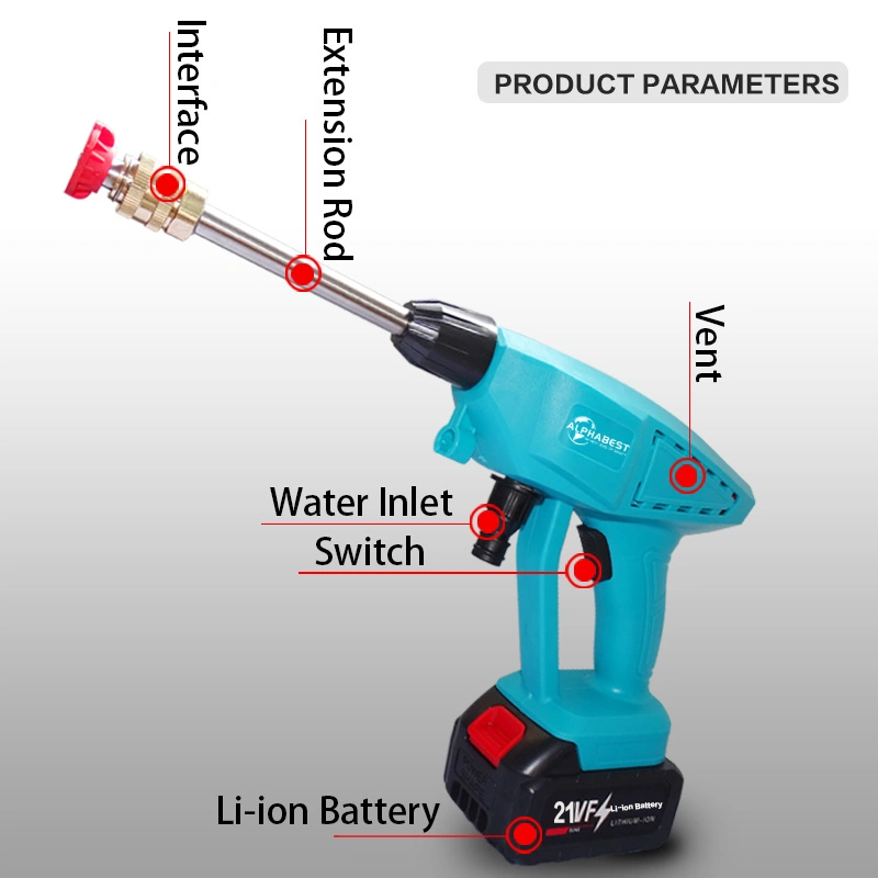 Battery Operated Cordless High Pressure Washer Car Washer Cleaning Machine at-880